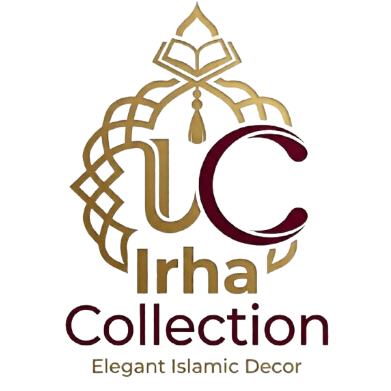Logo of Irha Collection with gold and brown design on a white background
